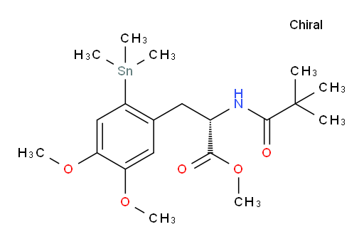 (S)-methyl 3-(4,5-dimethoxy-2-(trimethylstannyl)phenyl)-2-pivalamidopropanoate