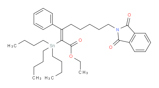 (Z)-ethyl 8-(1,3-dioxoisoindolin-2-yl)-3-phenyl-2-(tributylstannyl)oct-2-enoate