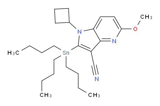 1-cyclobutyl-5-methoxy-2-(tributylstannyl)-1H-pyrrolo[3,2-b]pyridine-3-carbonitrile