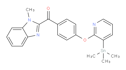 (1-methyl-1H-benzo[d]imidazol-2-yl)(4-((3-(trimethylstannyl)pyridin-2-yl)oxy)phenyl)methanone