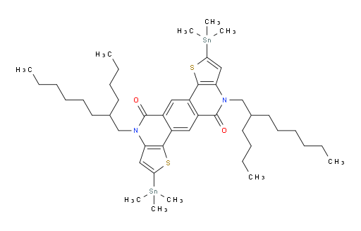 4,10-bis(2-butyloctyl)-2,8-bis(trimethylstannyl)thieno[2',3':5,6]pyrido[3,4-g]thieno[3,2-c]isoquinoline-5,11(4H,10H)-dione