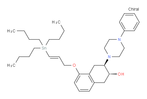 (2R,3R)-3-(4-phenylpiperazin-1-yl)-5-(((E)-3-(tributylstannyl)allyl)oxy)-1,2,3,4-tetrahydronaphthalen-2-ol