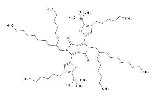 3,6-bis(4-hexyl-5-(trimethylstannyl)selenophen-2-yl)-2,5-bis(2-hexyldecyl)pyrrolo[3,4-c]pyrrole-1,4(2H,5H)-dione