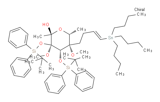(2S,3R,4S,5S,6R)-3,4-bis((tert-butyldiphenylsilyl)oxy)-3,5-dimethoxy-2,6-dimethyl-5-((E)-4-(tributylstannyl)but-3-en-1-yl)tetrahydro-2H-pyran-2-ol