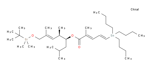 (2E,4E)-(4S,5R,E)-8-((tert-butyldimethylsilyl)oxy)-2,5,7-trimethyloct-6-en-4-yl 2-methyl-5-(tributylstannyl)penta-2,4-dienoate