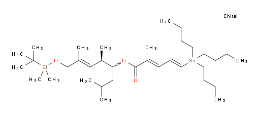 (2E,4E)-(4R,5R,E)-8-((tert-butyldimethylsilyl)oxy)-2,5,7-trimethyloct-6-en-4-yl 2-methyl-5-(tributylstannyl)penta-2,4-dienoate
