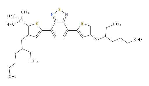 4-(4-(2-ethylhexyl)-5-(trimethylstannyl)thiophen-2-yl)-7-(4-(2-ethylhexyl)thiophen-2-yl)benzo[c][1,2,5]thiadiazole