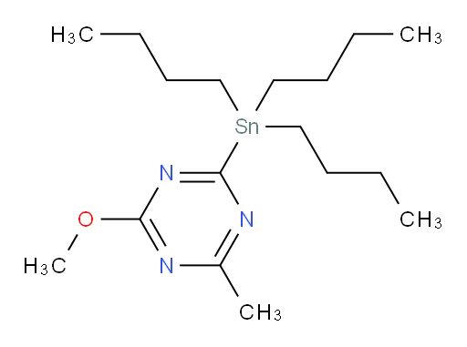 2-methoxy-4-methyl-6-(tributylstannyl)-1,3,5-triazine