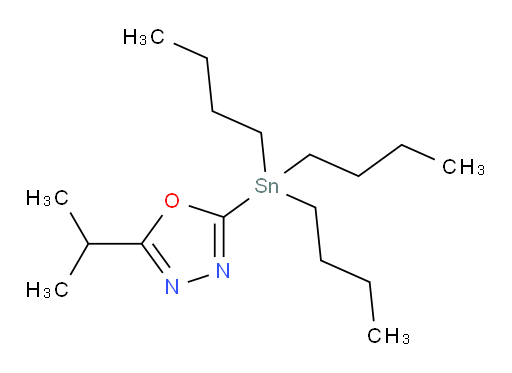 2-isopropyl-5-(tributylstannyl)-1,3,4-oxadiazole
