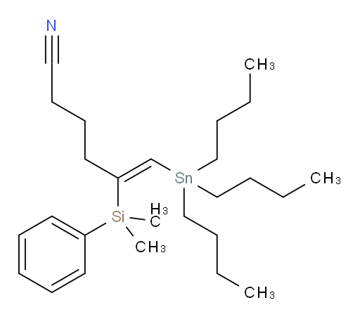 (Z)-5-(dimethyl(phenyl)silyl)-6-(tributylstannyl)hex-5-enenitrile