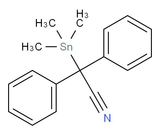 2,2-diphenyl-2-(trimethylstannyl)acetonitrile