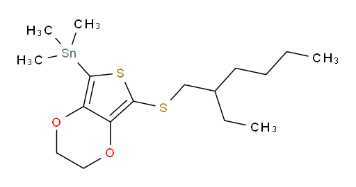 (7-((2-ethylhexyl)thio)-2,3-dihydrothieno[3,4-b][1,4]dioxin-5-yl)trimethylstannane