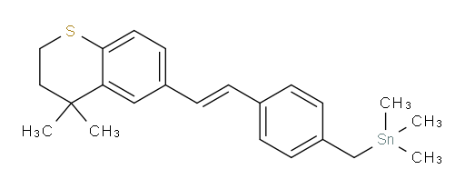 (E)-(4-(2-(4,4-dimethylthiochroman-6-yl)vinyl)benzyl)trimethylstannane