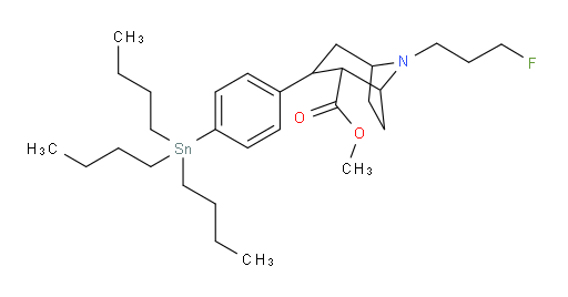 methyl 8-(3-fluoropropyl)-3-(4-(tributylstannyl)phenyl)-8-azabicyclo[3.2.1]octane-2-carboxylate