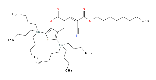 (E)-辛基 2-氰基-3-(2-氧代-5,7-双(三丁基锡基)-2H-噻吩并[3,4-b]吡喃-3-基)丙烯酸酯