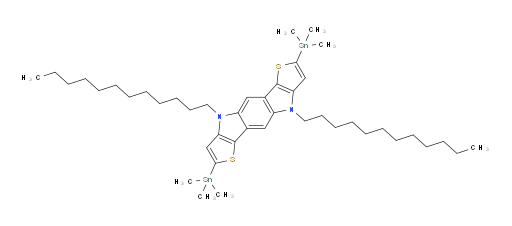 4,9-didodecyl-2,7-bis(trimethylstannyl)-4,9-dihydrothieno[2',3':4,5]pyrrolo[2,3-f]thieno[3,2-b]indole