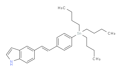 (E)-5-(4-(tributylstannyl)styryl)-1H-indole