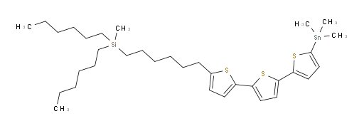 dihexyl(methyl)(6-(5''-(trimethylstannyl)-[2,2':5',2''-terthiophen]-5-yl)hexyl)silane