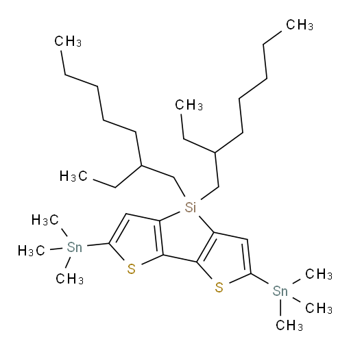 4,4-bis(2-ethylheptyl)-2,6-bis(trimethylstannyl)-4H-silolo[3,2-b:4,5-b']dithiophene