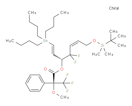 (S)-(R,1E,5Z)-7-((tert-butyldimethylsilyl)oxy)-4,4-difluoro-1-(tributylstannyl)hepta-1,5-dien-3-yl 3,3,3-trifluoro-2-methoxy-2-phenylpropanoate