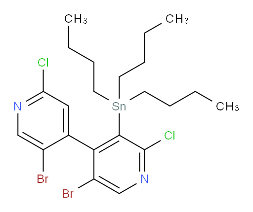 5,5'-dibromo-2,2'-dichloro-3-(tributylstannyl)-4,4'-bipyridine