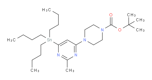 tert-butyl 4-(2-methyl-6-(tributylstannyl)pyrimidin-4-yl)piperazine-1-carboxylate