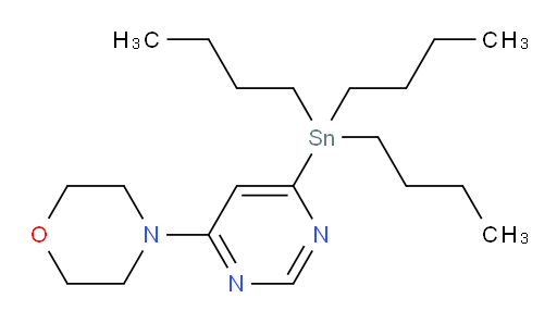 4-(6-(tributylstannyl)pyrimidin-4-yl)morpholine