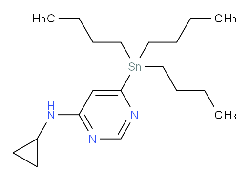 N-cyclopropyl-6-(tributylstannyl)pyrimidin-4-amine