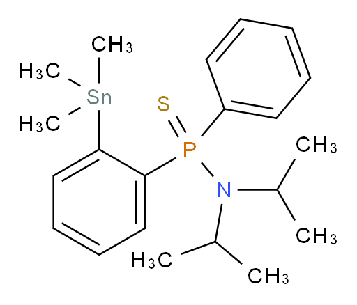 N,N-diisopropyl-P-phenyl-P-(2-(trimethylstannyl)phenyl)phosphinothioic amide