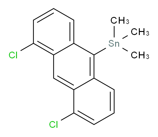 (4,5-dichloroanthracen-9-yl)trimethylstannane