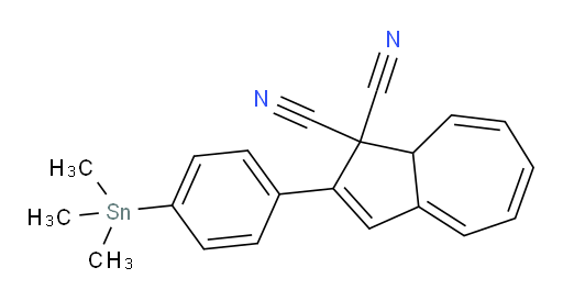 2-(4-(trimethylstannyl)phenyl)azulene-1,1(8aH)-dicarbonitrile