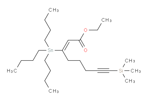 (E)-ethyl 3-(tributylstannyl)-8-(trimethylsilyl)oct-2-en-7-ynoate