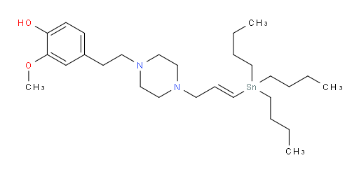 (E)-2-methoxy-4-(2-(4-(3-(tributylstannyl)allyl)piperazin-1-yl)ethyl)phenol