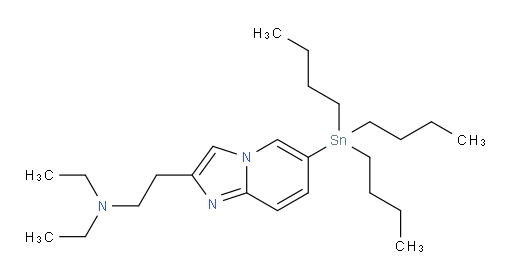 N,N-diethyl-2-(6-(tributylstannyl)imidazo[1,2-a]pyridin-2-yl)ethanamine
