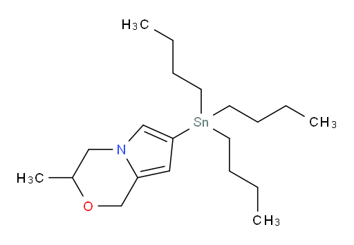 3-methyl-7-(tributylstannyl)-3,4-dihydro-1H-pyrrolo[2,1-c][1,4]oxazine