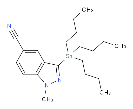 1-methyl-3-(tributylstannyl)-1H-indazole-5-carbonitrile