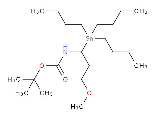 tert-butyl (3-methoxy-1-(tributylstannyl)propyl)carbamate