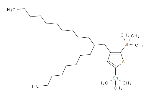 trimethyl(3-(2-octyldodecyl)-5-(trimethylstannyl)thiophen-2-yl)silane