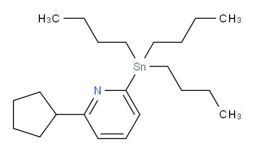 2-cyclopentyl-6-(tributylstannyl)pyridine