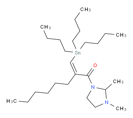 (Z)-1-(2,3-dimethylimidazolidin-1-yl)-2-((tributylstannyl)methylene)octan-1-one