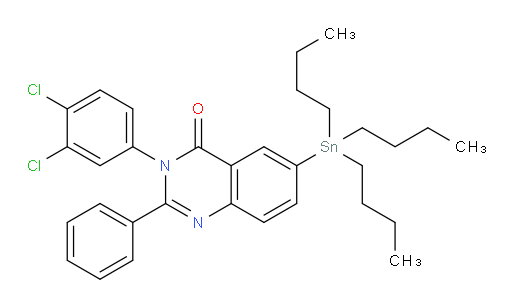 3-(3,4-dichlorophenyl)-2-phenyl-6-(tributylstannyl)quinazolin-4(3H)-one