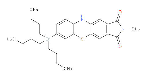 2-methyl-7-(tributylstannyl)pyrrolo[3,4-b]phenothiazine-1,3(2H,10H)-dione