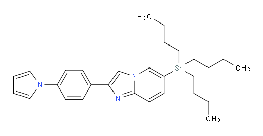 2-(4-(1H-pyrrol-1-yl)phenyl)-6-(tributylstannyl)imidazo[1,2-a]pyridine