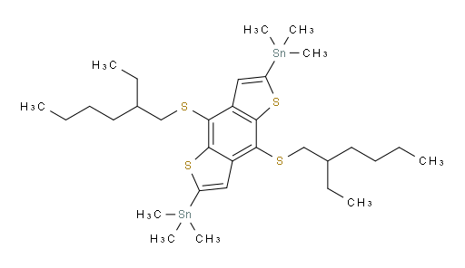 (4,8-bis((2-ethylhexyl)thio)benzo[1,2-b:4,5-b']dithiophene-2,6-diyl)bis(trimethylstannane)