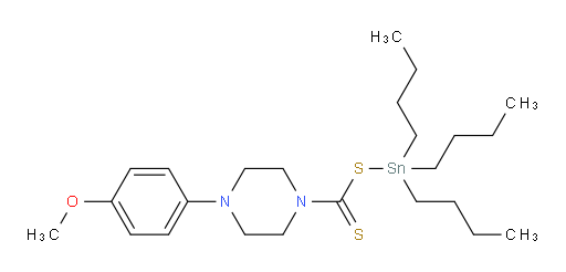 tributylstannyl 4-(4-methoxyphenyl)piperazine-1-carbodithioate