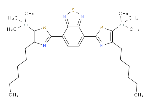 4,7-bis(4-hexyl-5-(trimethylstannyl)thiazol-2-yl)benzo[c][1,2,5]thiadiazole
