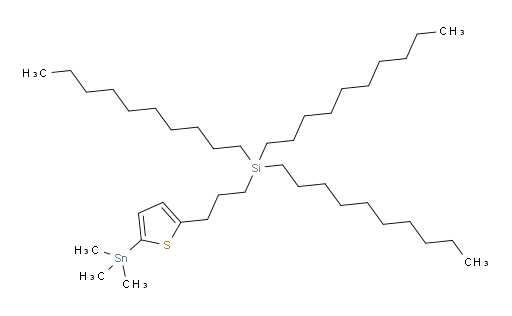 三(癸基)(3-(5-(三甲基锡基)噻吩-2-基)丙基)硅烷