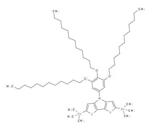 2,6-bis(trimethylstannyl)-4-(3,4,5-tris(dodecyloxy)phenyl)-4H-dithieno[3,2-b:2',3'-d]pyrrole