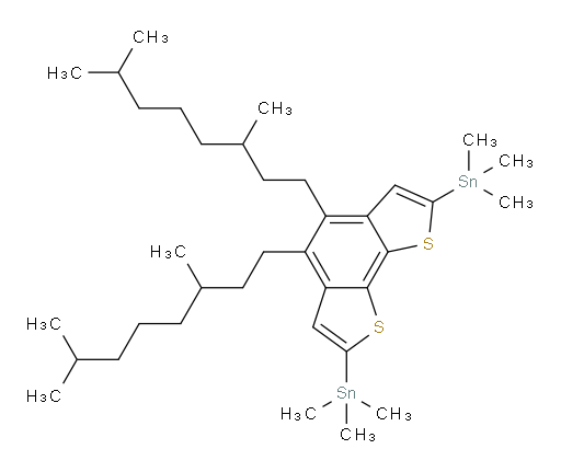 (4,5-bis(3,7-dimethyloctyl)benzo[1,2-b:6,5-b']dithiophene-2,7-diyl)bis(trimethylstannane)
