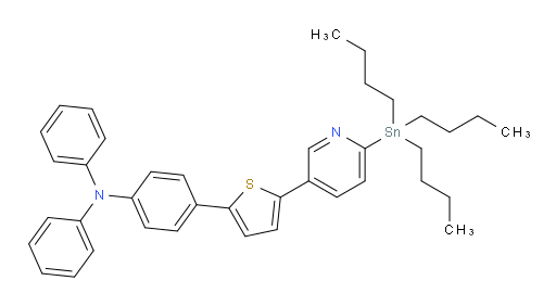 N,N-diphenyl-4-(5-(6-(tributylstannyl)pyridin-3-yl)thiophen-2-yl)aniline